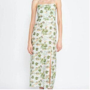 EN SAISON lario midi dress in green size medium